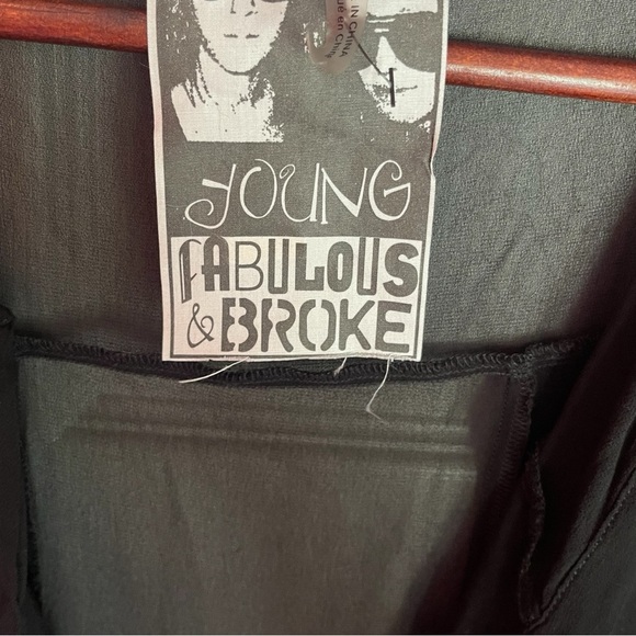 🔥4 for $75🔥 Young Fabulous and Broke One piece Jump Suite Size M Black - Picture 5 of 8